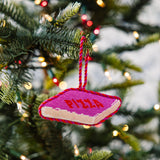 Pizza Box Needlepoint Ornament