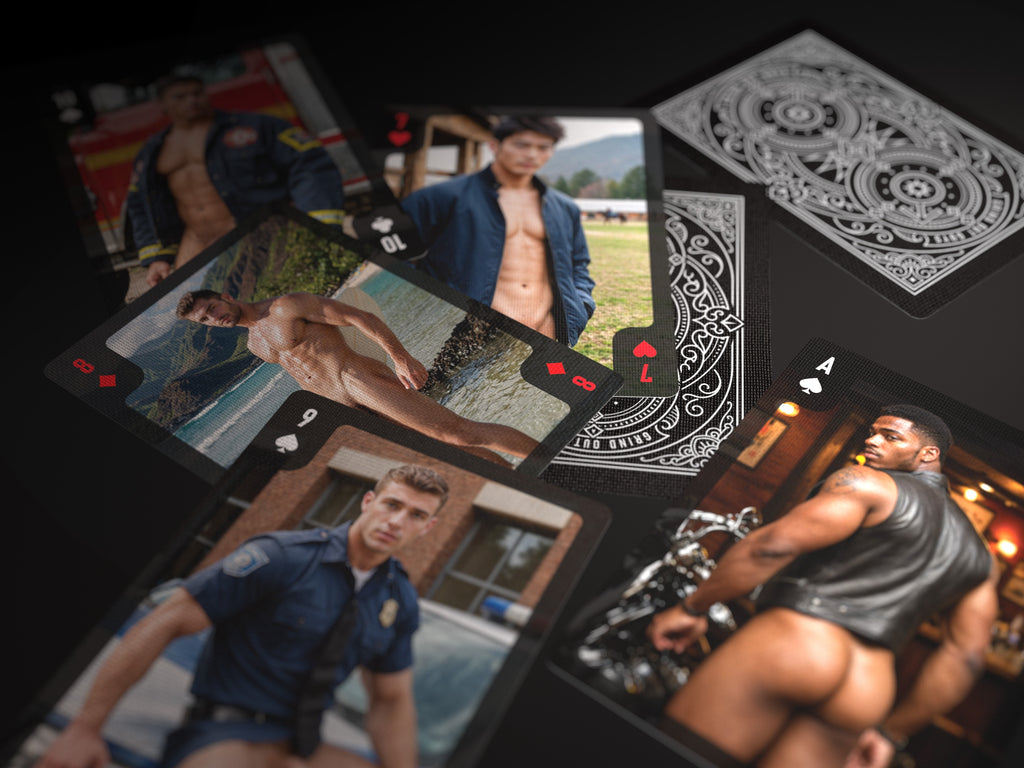 Grind Out Guys Playing Cards