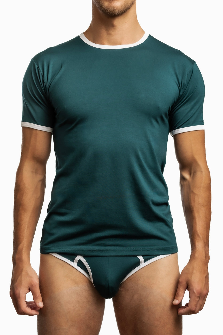 Modal Ringer Short Sleeve Tee by Jack Adams - Two Colors
