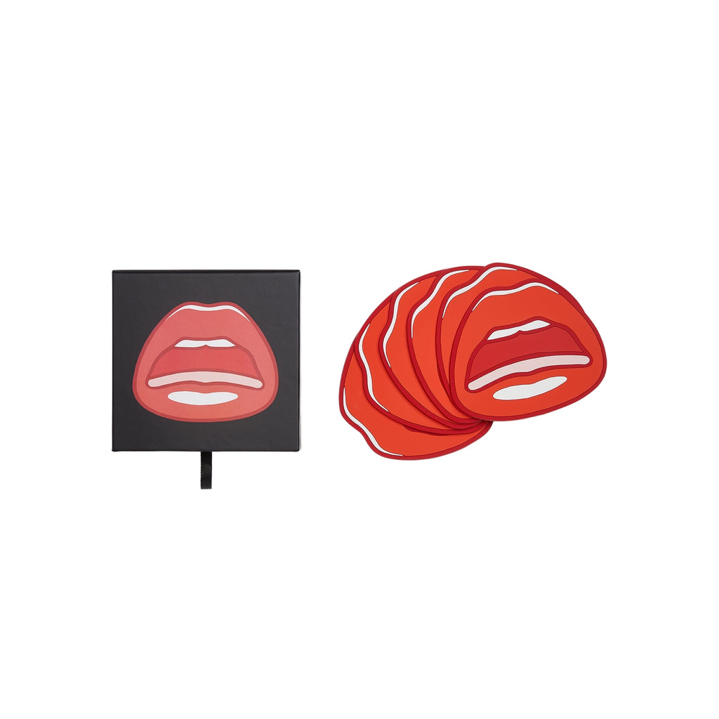 Tom Wesselmann Mouth Rubber Coasters, Set of 6