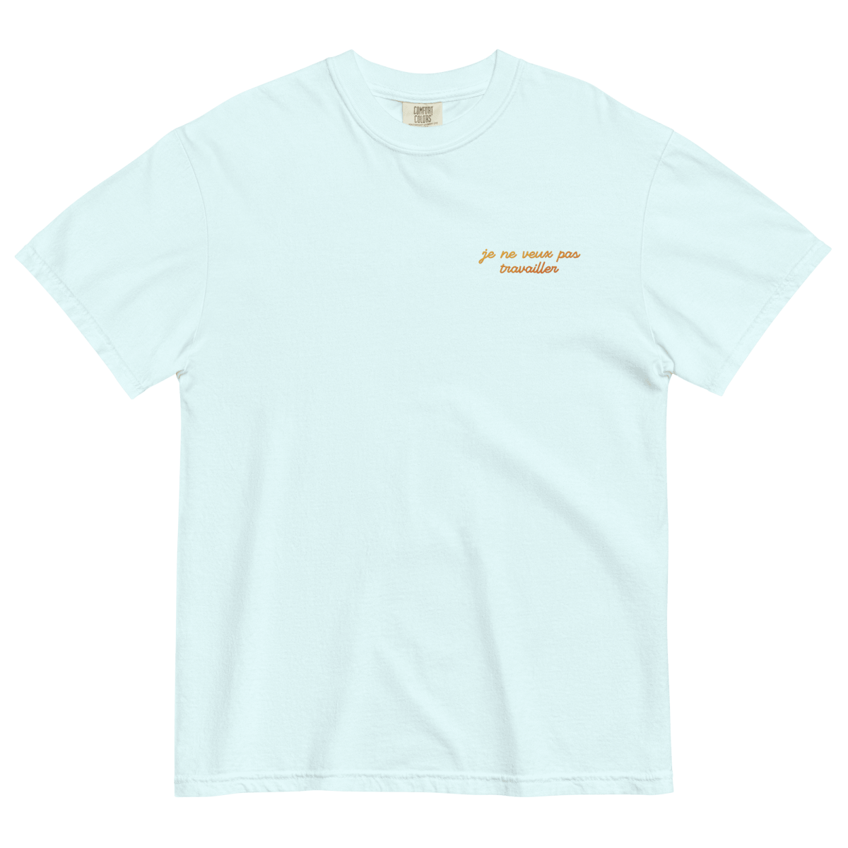 Je Ne Veux Pas Travailler Gradient Embroidered Shirt