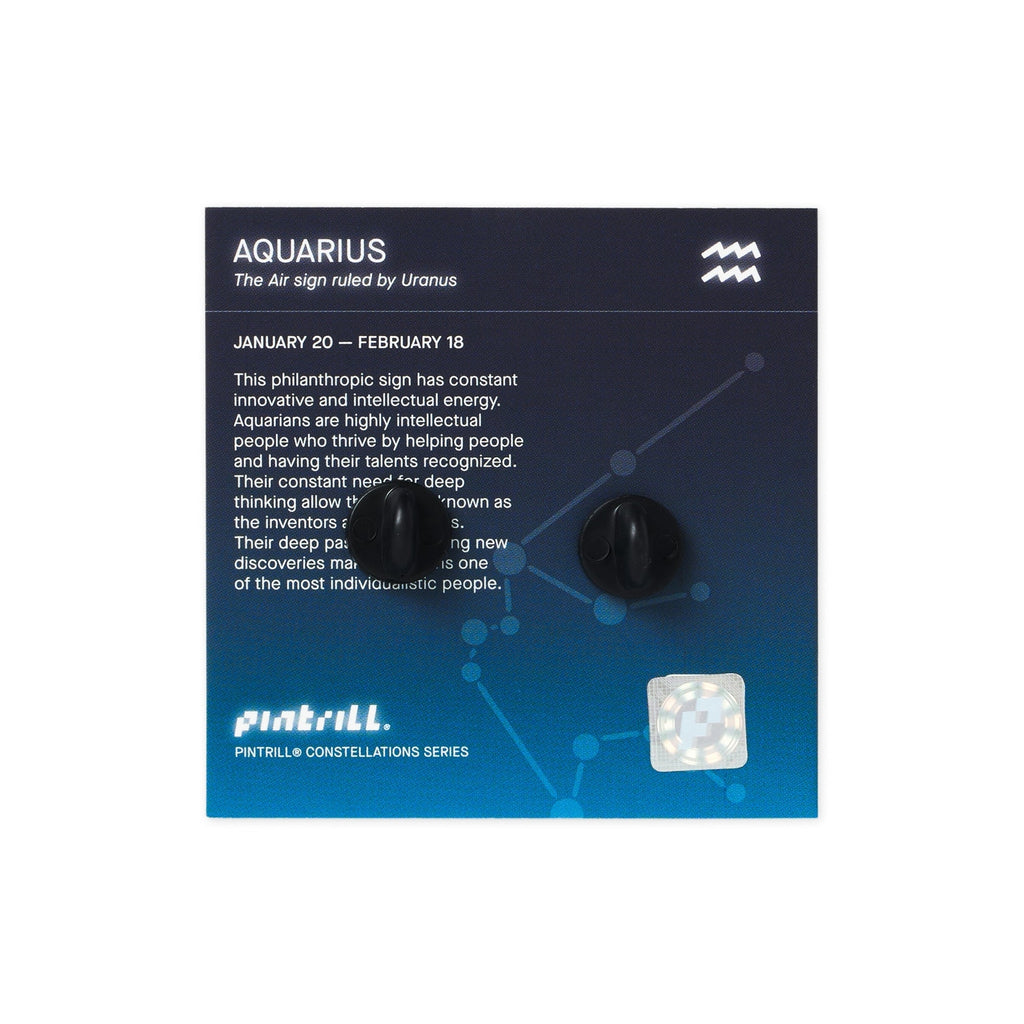 Constellations Aquarius Pin