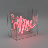 'love' Mini Acrylic Box Neon Light