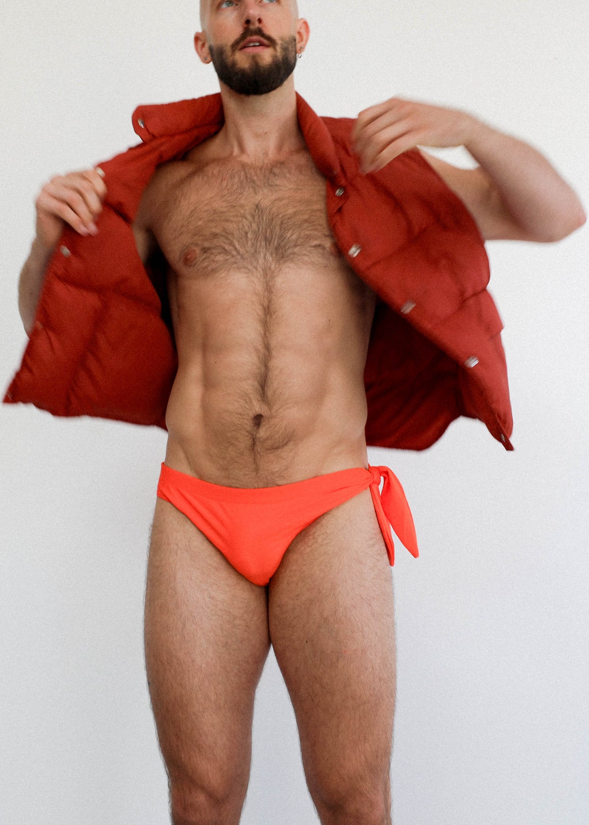 GYMNASIUM THE TIE SIDE SWIM BRIEF ORANGE