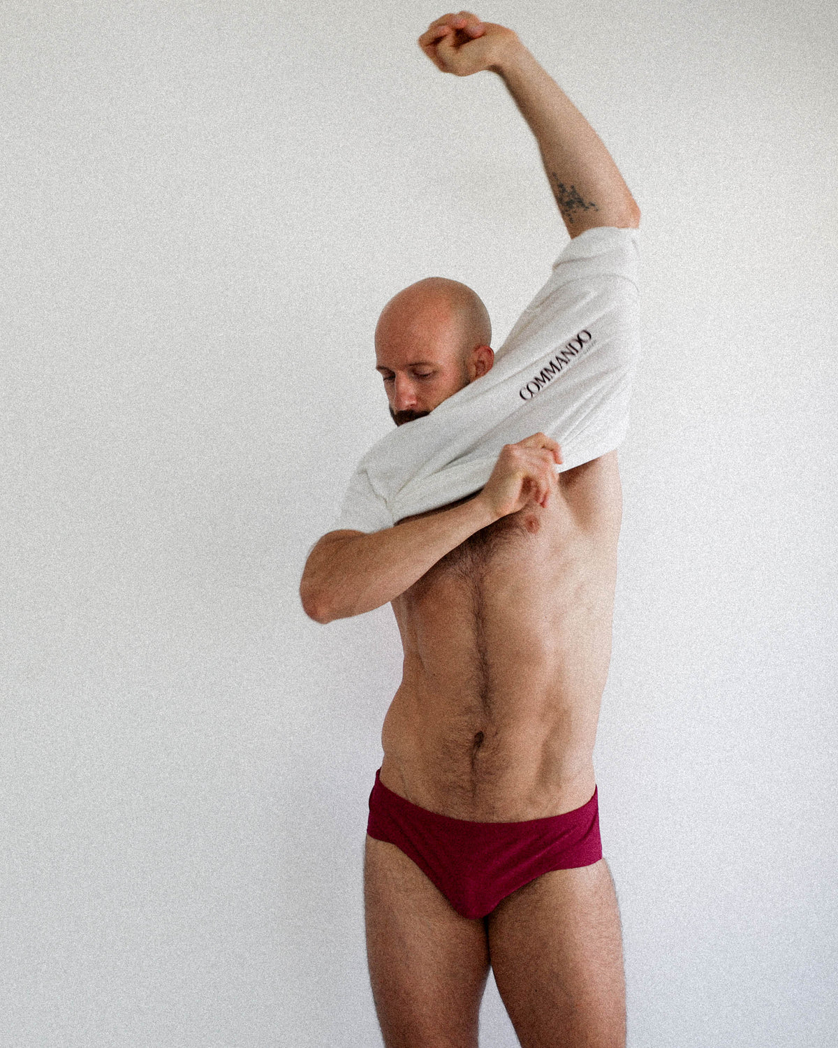 GYMNASIUM THE CLASSIC SWIM BRIEF BURGUNDY