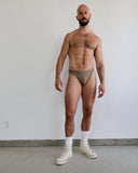 GYMNASIUM HIGH CUT SWIM BRIEF KHAKI