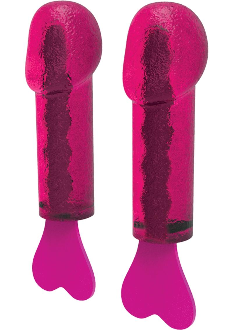 Pecker Popsicle Ice Tray 2 Molds - Pink