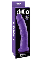 Dillio Realistic Dildo 9in - Purple