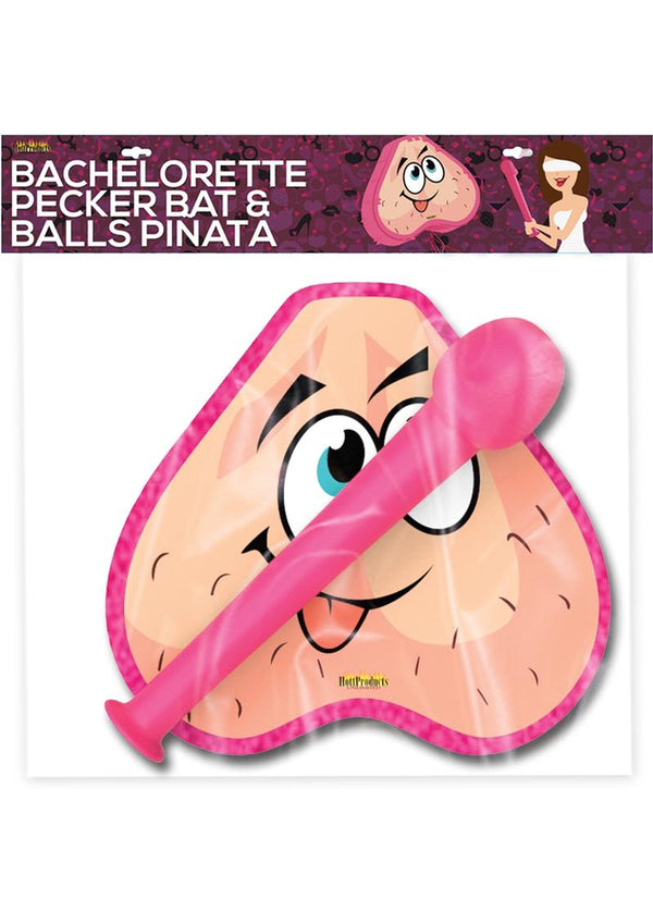 Pecker Bat & Balls Pinata Combo - Pink