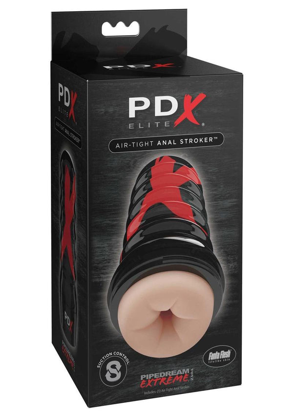 PDX Elite Air Tight Anal Masturbator - Butt - Vanilla/Black