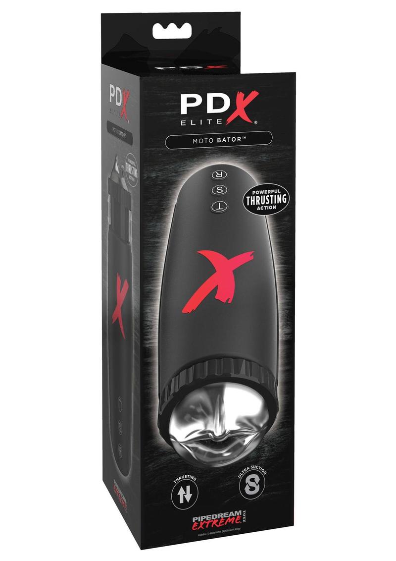 PDX Elite Moto-Bator Masturbator - Mouth - Clear/Black