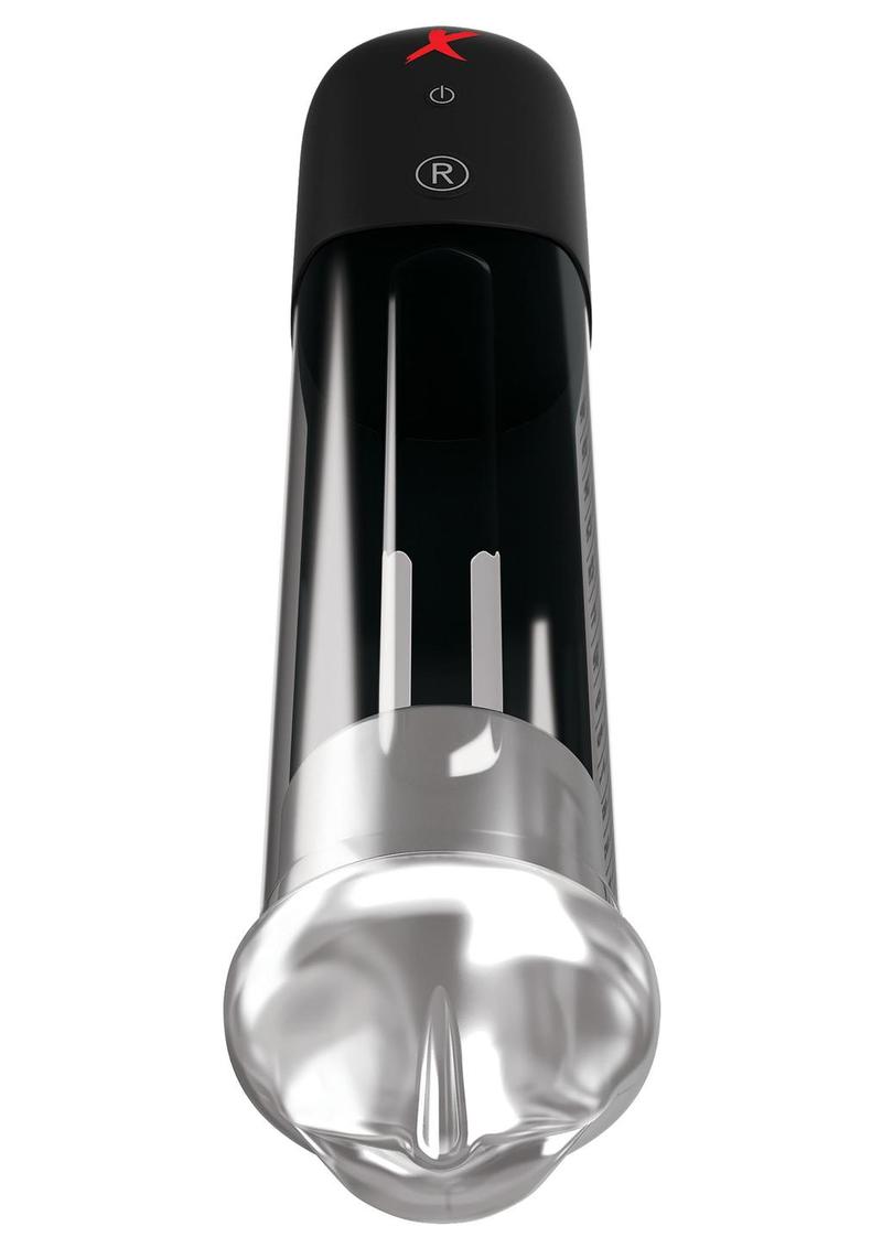 PDX Elite Blowjob Power Pump Masturbator - Mouth - Clear/Black