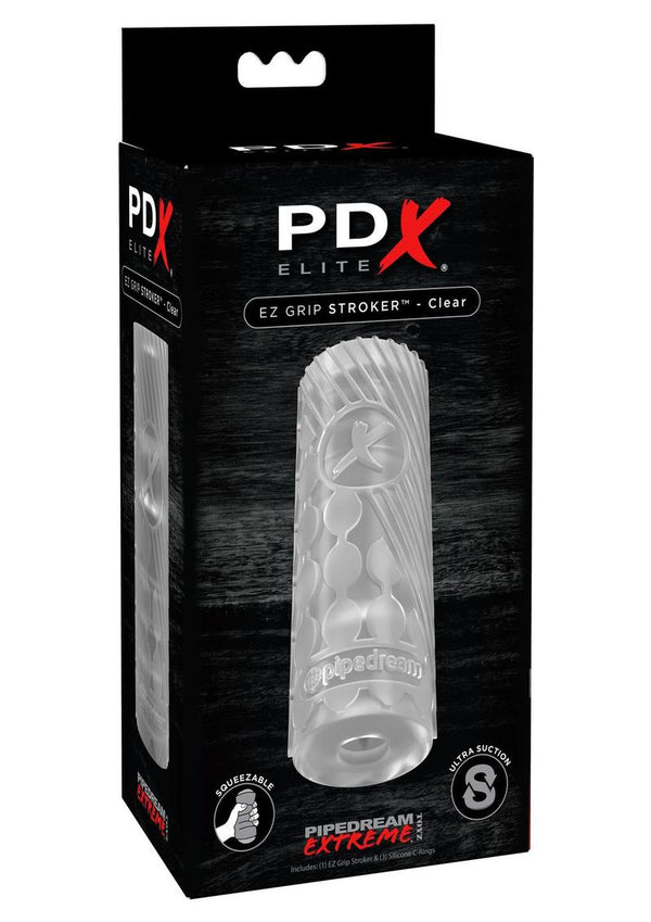PDX Elite EZ Grip Masturbator - Clear