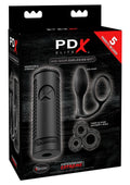 PDX Elite Ass-gasm Explosion Kit Masturbator - Black