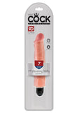 King Cock Vibrating Stiffy Dildo 7in - Vanilla