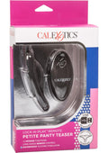 Lock-N-Play Petite Rechargeable Silicone Panty Vibe with Remote Control - Black