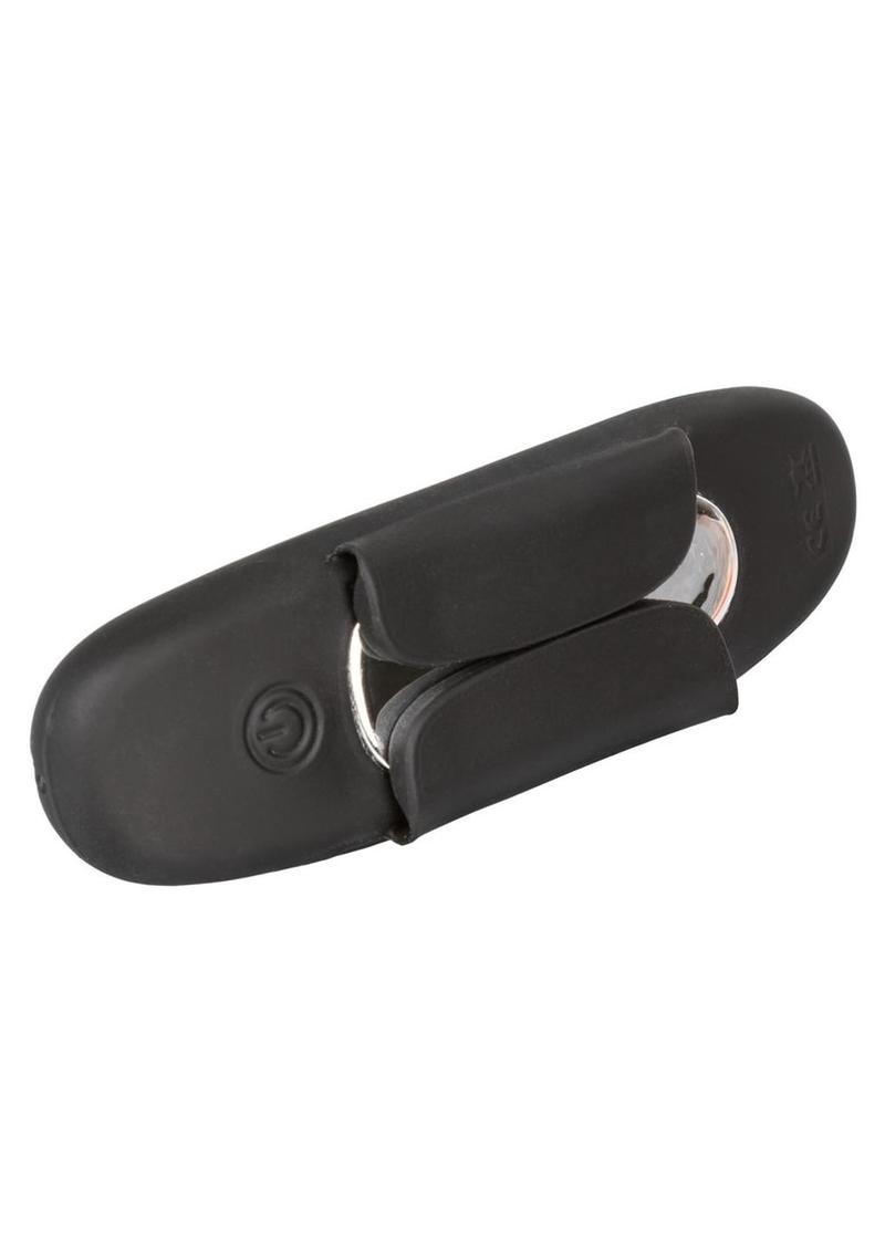 Lock-N-Play Petite Rechargeable Silicone Panty Vibe with Remote Control - Black