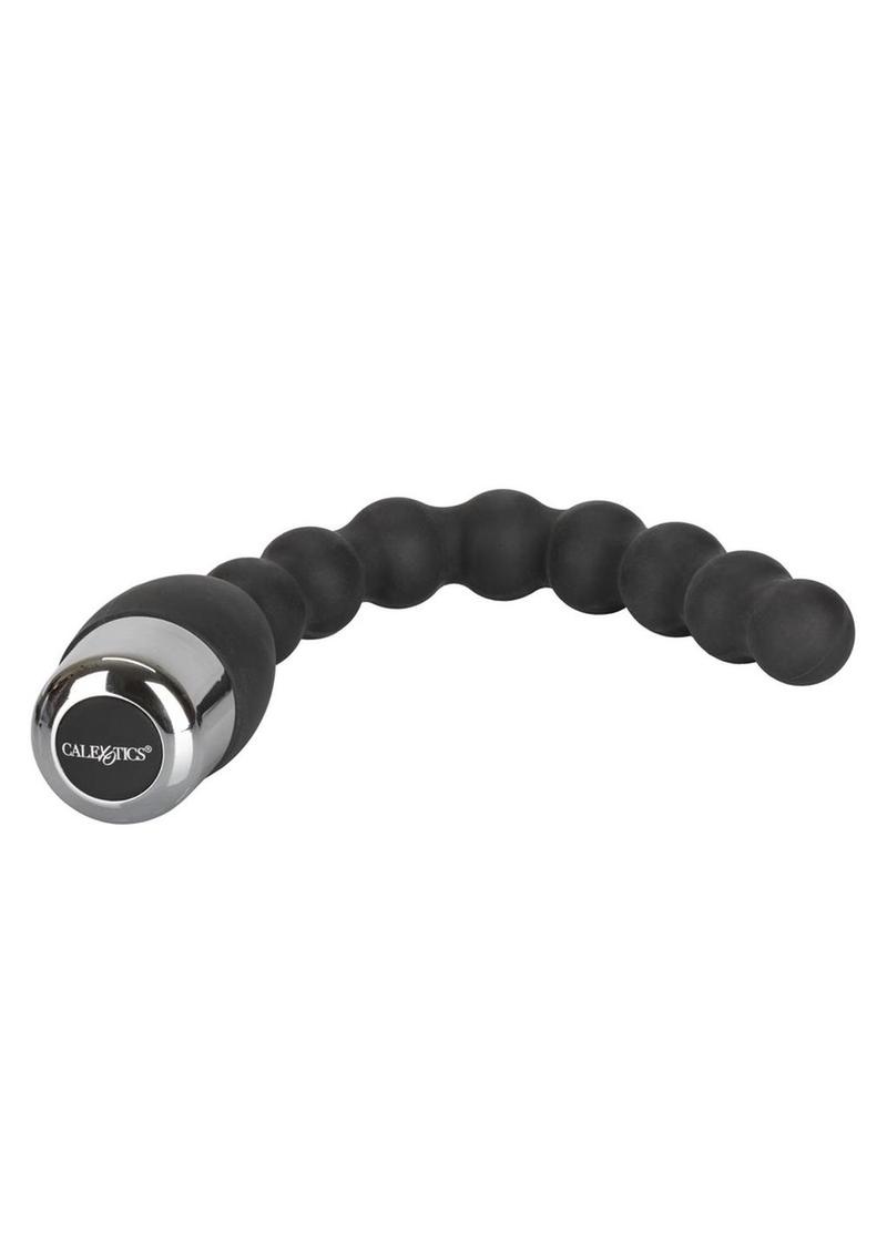 Silicone Bendie Power Probe Anal Beads Waterproof Black