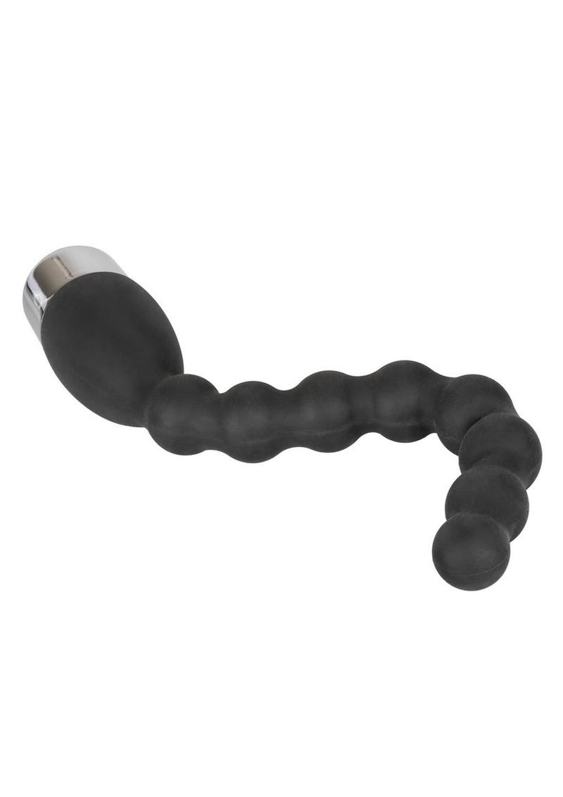 Silicone Bendie Power Probe Anal Beads Waterproof Black