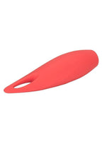 Red Hot Spark USB Rechargeable Silicone Mini Vibrator - Red