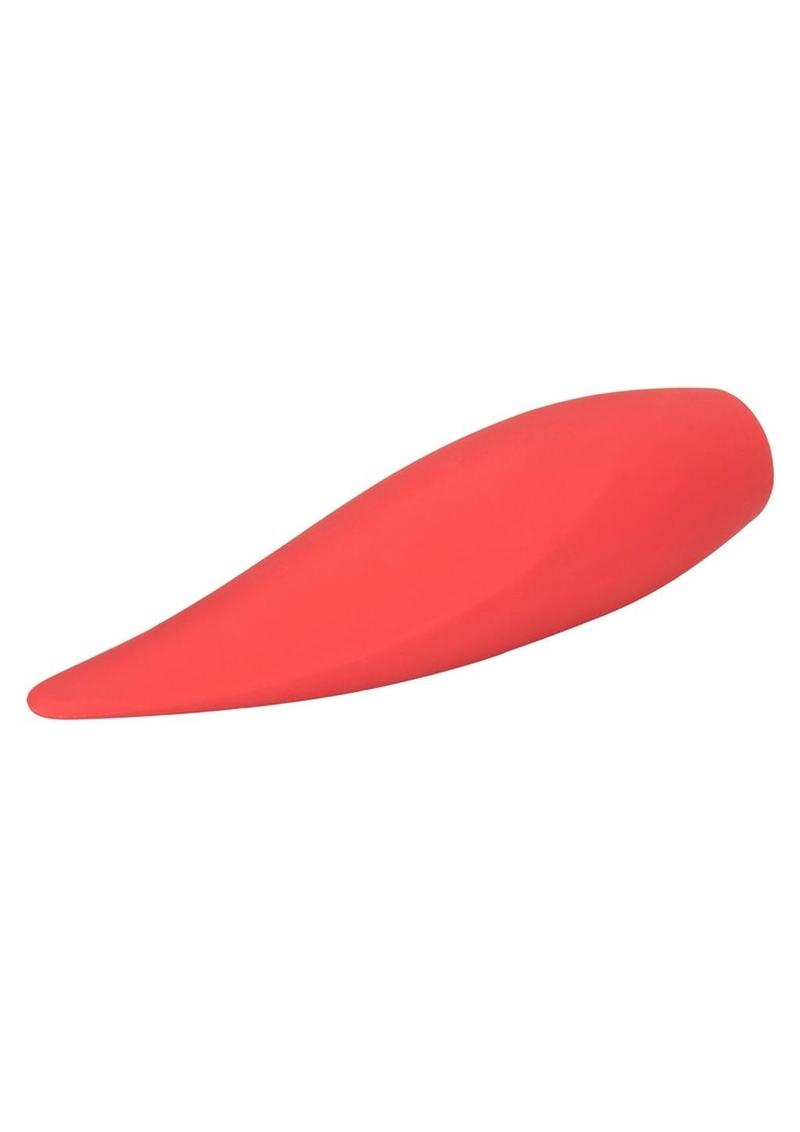 Red Hot Ember USB Rechargeable Silicone Mini Vibrator - Red