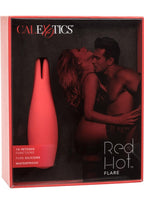 Red Hot Flare USB Rechargeable Silicone Massager - Red