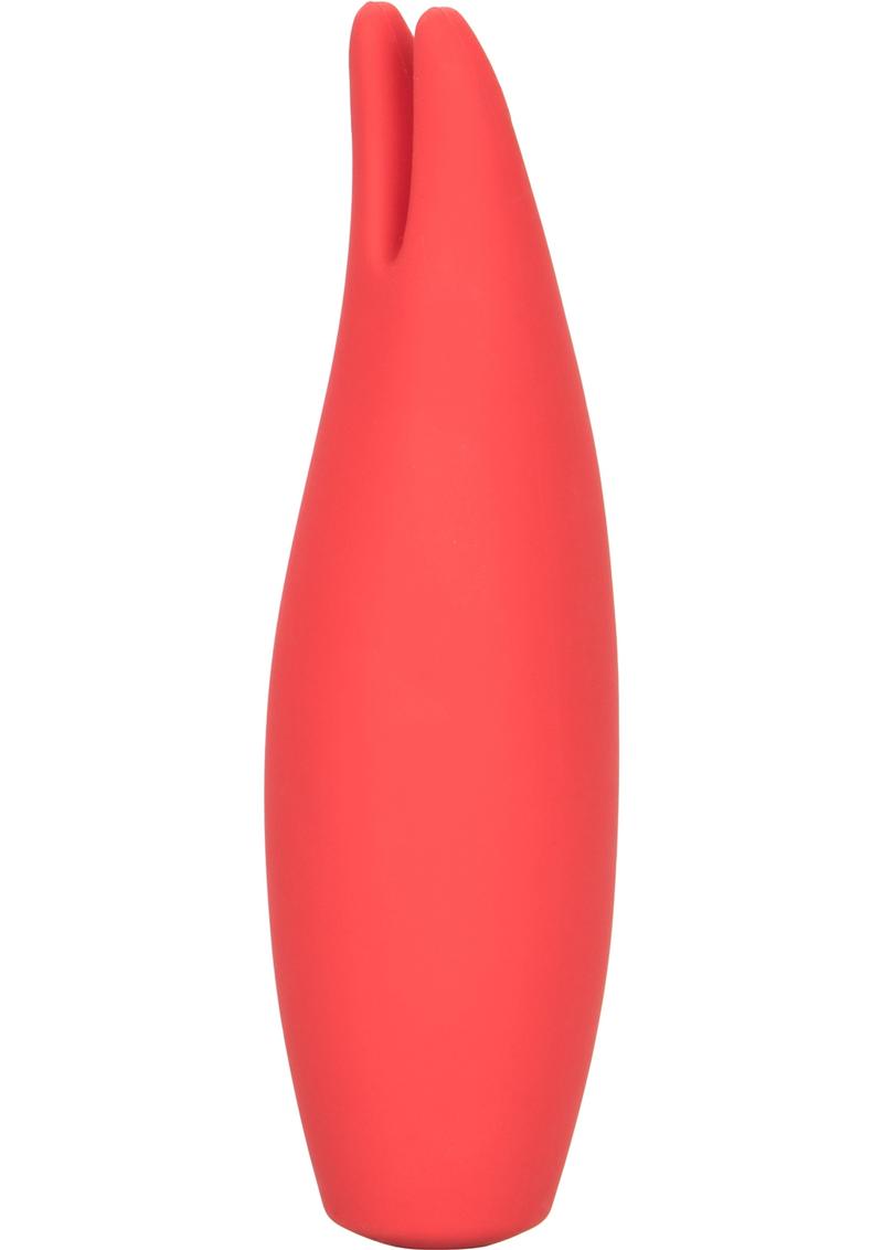 Red Hot Flare USB Rechargeable Silicone Massager - Red