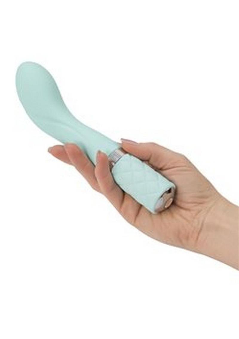 Pillow Talk Sassy Rechargeable Silicone G-Spot Vibrator - Teal