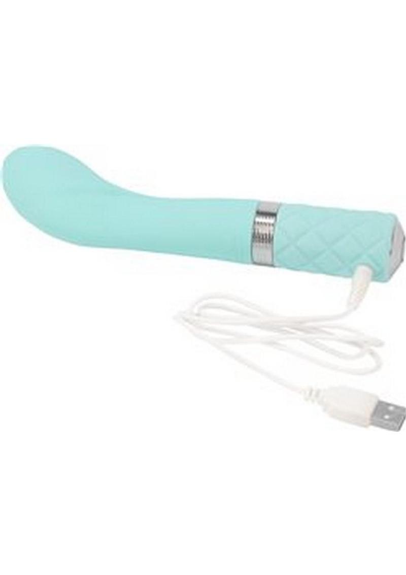 Pillow Talk Sassy Rechargeable Silicone G-Spot Vibrator - Teal