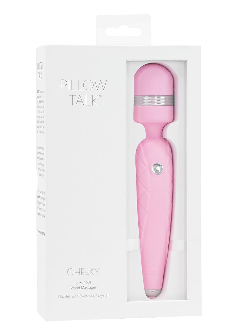 Pillow Talk Cheeky Rechargeable Silicone Wand Massager - Pink