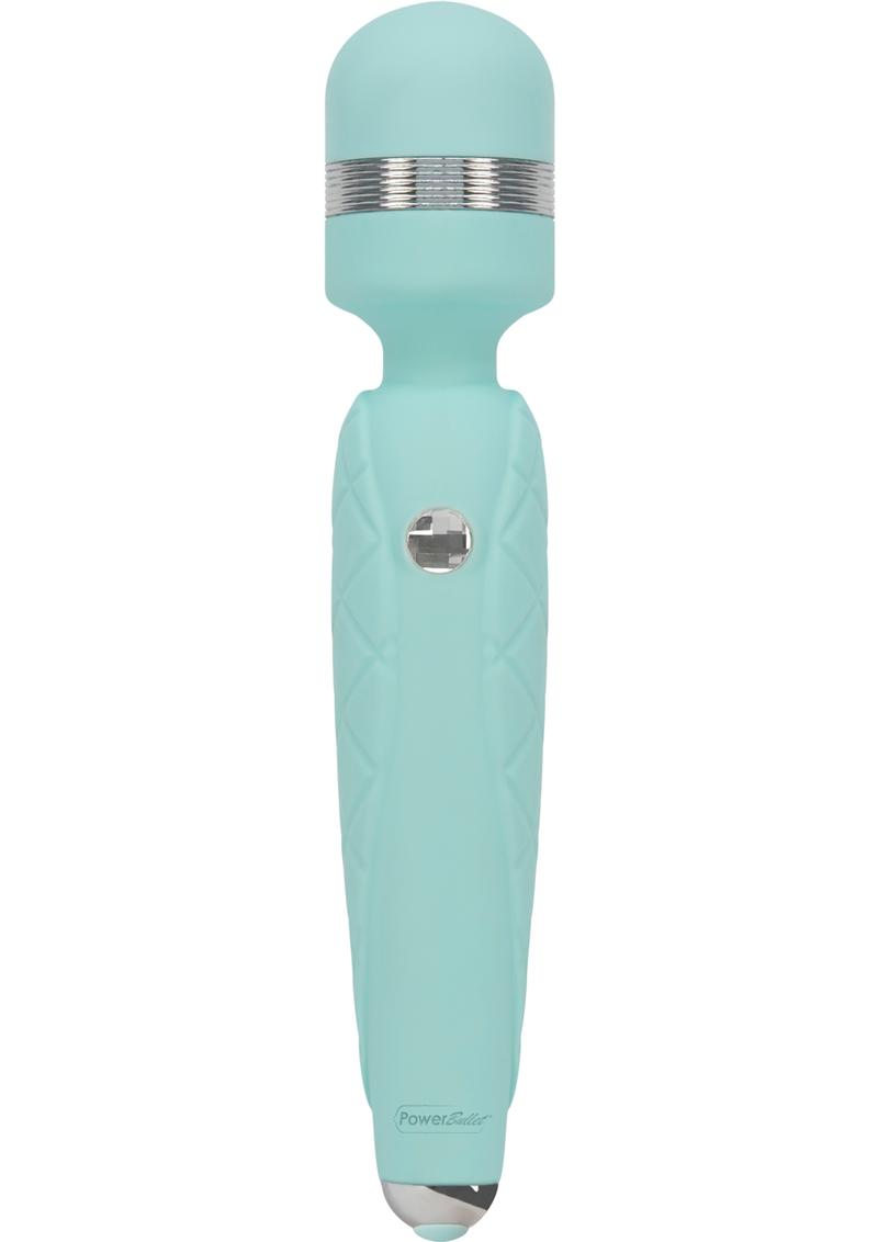Pillow Talk Cheeky Rechargeable Silicone Wand Massager - Teal