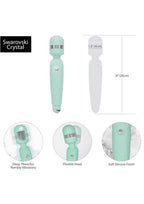 Pillow Talk Cheeky Rechargeable Silicone Wand Massager - Teal