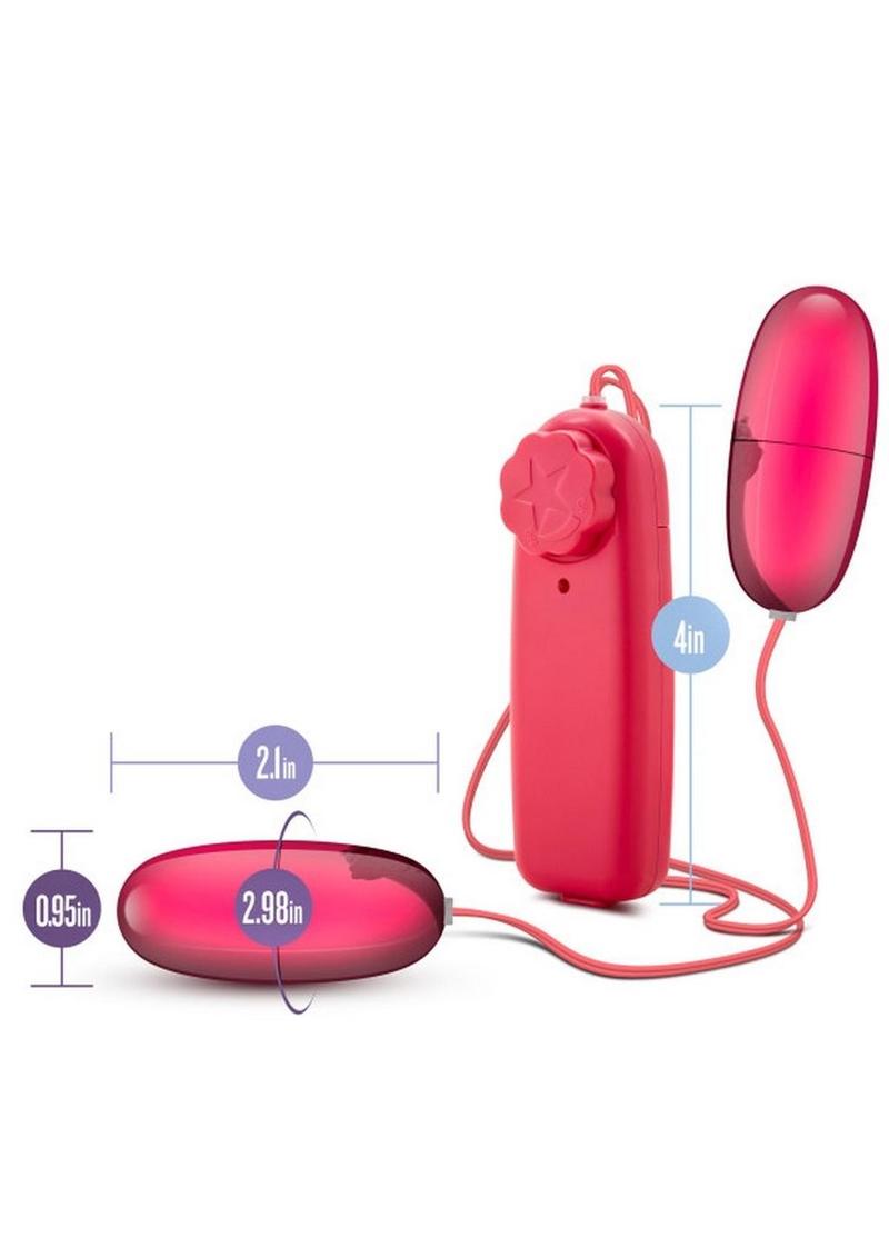 B Yours Double Pop Eggs with Wired Remote Control - Cerise