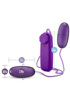 B Yours Double Pop Eggs with Wired Remote Control - Plum