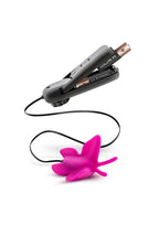 Luxe Butterfly Teaser Silicone Egg with Wired Remote Control - Fuchsia