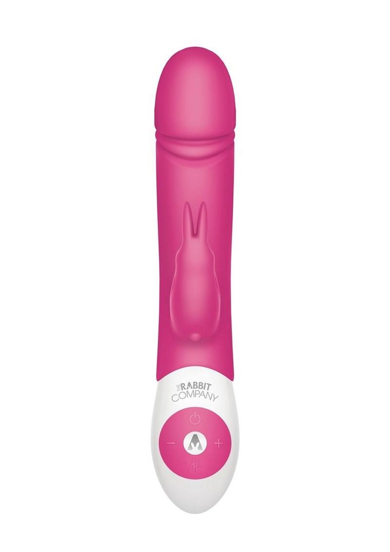 The Rabbit Company The Thrusting Rabbit Rechargeable Silicone Rabbit Vibrator - Pink