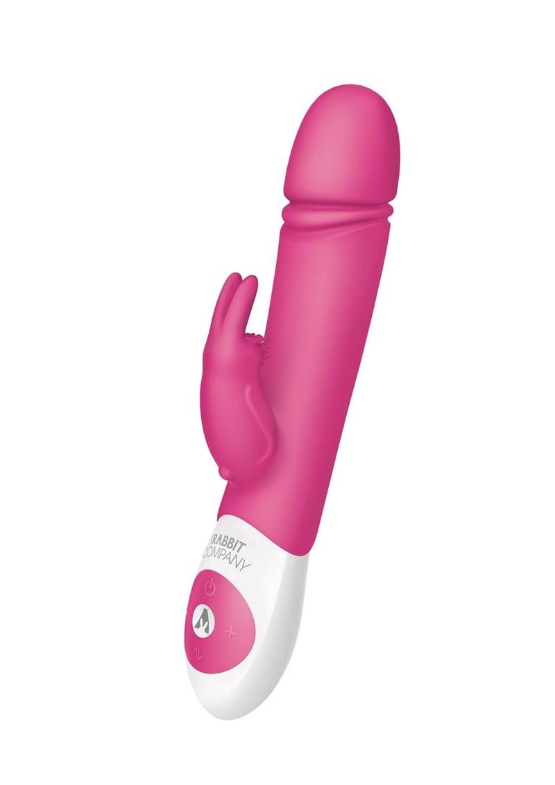 The Rabbit Company The Thrusting Rabbit Rechargeable Silicone Rabbit Vibrator - Pink
