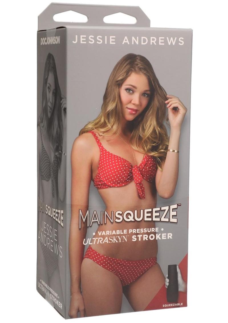 Main Squeeze Jessie Andrews Ultraskyn Masturbator - Pussy - Vanilla