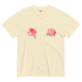 Pink Peony Flower Tits T-Shirt
