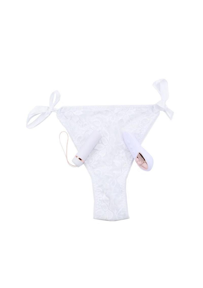 Sensuelle Limited Edition Pleasure Panty Vibe with Remote Control - White