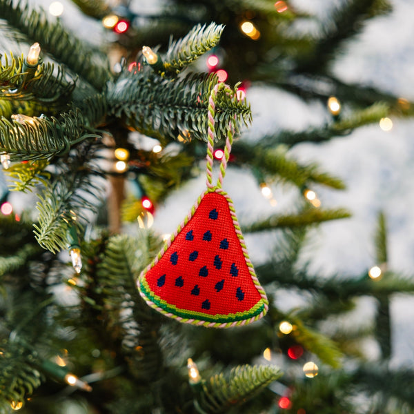 Watermelon Needlepoint Ornament