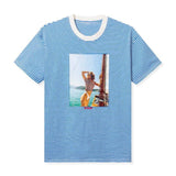 PLAYBOY Striped Vip Club T-Shirt