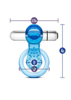 Stay Hard Vibrating Tongue Ring - Blue