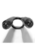 Oxballs 3-Way Penetrator Double Dildo and Cock Ring 8in- Black