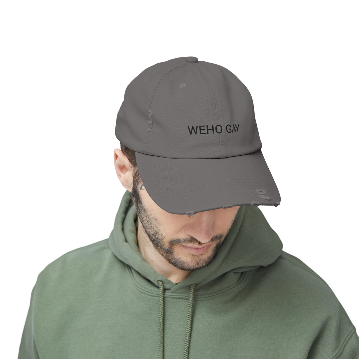 WEHO GAY Distressed Cap in 6 colors