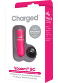Vooom Silicone USB Rechargeable Bullet with Remote Control - Pink
