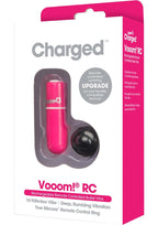Vooom Silicone USB Rechargeable Bullet with Remote Control - Pink