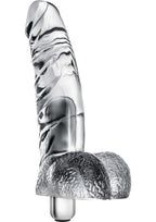Naturally Yours Vibrating Ding Dong Dildo 6.5in - Clear