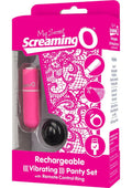 My Secret Rechargeable Panty Vibe Set with Remote Control Ring - Pink