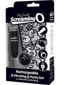 My Secret Rechargeable Panty Vibe Set with Remote Control Ring - Black